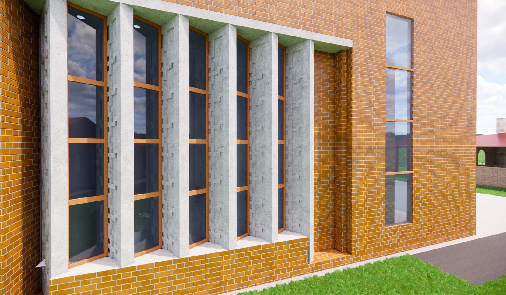 Ongoing residential house construction project by Dhrithi Construction
