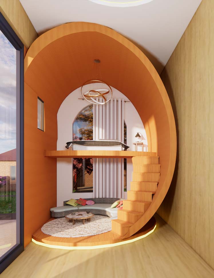 Modern interior design project by Dhrithi Construction